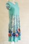Рокля в цвят тюркоаз Cesy Fashion - L, снимка 4