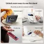 Xiaomi 18 Fold Магнитен Калъф, Стъкло, 360° Стойка – Черен, Червен и Сребрист, снимка 10