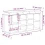 vidaXL Пейка за обувки, сонома дъб, 102x32x50 см, инженерно дърво, снимка 8