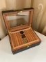 Хумидор за 50 пури – кедър, кожа, стъкло, дигитален хигрометър, снимка 6