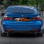 Bmw f30/31 M performance Дифузьор задна броня с щипки Бмв ф30/31 М, снимка 1