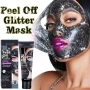 Звездна отлепваща се блестяща маска за лице, снимка 2