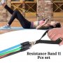 КОМПЛЕКТ ЛАСТИЦИ ЗА ТРЕНИРОВКА POWER RESISTANCE BANDS, снимка 9