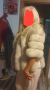Кожено палто от естествен косъм, снимка 1 - Палта, манта - 44588089