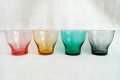 Ретро чашки от цветно стъкло , снимка 1 - Антикварни и старинни предмети - 39813715