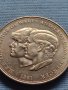 Монета 25 пенса 1981г. Англия Сватбата на принцеса Даяна и принц Чарлз 40431, снимка 2