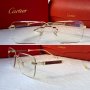 Cartier мъжки слънчеви очила с дървени дръжки диоптрични рамки, снимка 1