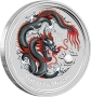 1 oz, Цветен лунар, Година на дракона-2012, снимка 1