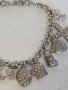 сребърна гривна с талисманчета , снимка 2
