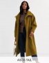 ASOS DESIGN Овърсайзед зелено дълго палто, снимка 2