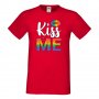  Мъжка тениска Kiss Me multicolor Прайд,Празник.Повод,Изненада, снимка 11