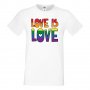 Мъжка тениска Love is Love 1 multicolor Прайд,Празник.Повод,Изненада, снимка 12