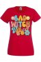 Дамска тениска Bad witch vibes,Halloween,Хелоуин,Празник,Забавление,Изненада,Обичаи,, снимка 3