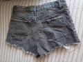Къси дънкови гащи с висока талия Zara , снимка 2