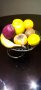Арт Фруктиера, чиния за плодове от метал, снимка 2
