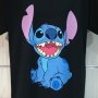 Нова черна детска тениска с дигитален печат Стич (Stitch), снимка 2