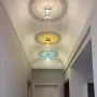 Стенен аплик с релефно прозрачно стъкло и метална основа, снимка 4