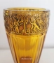 Антикварна ваза от кехлибарено стъкло със златен фриз от August Walther & Sons AG в стил Art Deco, снимка 2