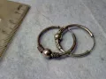 ДВЕ РЕТРО АРТ СТИЛ СРЕБЪРНИ ОБЕЦИ СРЕБРО 925 МАЙСТОРСКИ РЪЧНО ИЗРАБОТЕНИ 27352, снимка 5