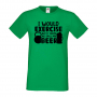 Мъжка тениска I Would Exercise But It Makes Me Spill My Beer 2,Бира,Бирфест,Beerfest,Подарък,Изненад, снимка 6