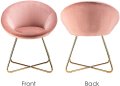 Висококачествени трапезни столове NUREMBERG-PINK-2PCS, снимка 3