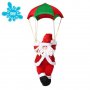 Летящ Дядо Коледа с парашут, снимка 1 - Други стоки за дома - 38807206