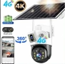 Двойна соларна 4G автономна камера със СИм карта, снимка 1