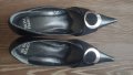 Кожени обувки с кръгла катарама, снимка 1 - Дамски елегантни обувки - 29709504