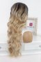 Дълга руса перука на вълни с тъмни корени Ливия, снимка 3