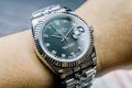 Мъжки часовник Rolex Oyster Perpetual Datejust Black Diamond с автоматичен механизъм, снимка 5