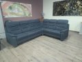 ПРОМОЦИЯ!!! Тъмно сив ъглов диван от плат и две табуретки POLOPOL PP-HS10002, снимка 5