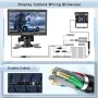 Камера за заден ход Hodozzy и 7-инчов LCD монитор, IR нощно виждане Водоустойчив 12V-24V, снимка 2