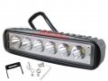 Халоген LED работна лампа 18W ( 3W x 6pcs ) 15,5 см. 9V-32V Джип АТВ Коли, Камиони, Бусове, Лодки и , снимка 1