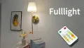 Смарт LED аплик за стена на батерия 10000 mAh с дистанционно, 3 цветни температури и димиране, 1, снимка 8