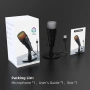 Нов USB кондензаторен микрофон RGB за PC Mac PS4 PS5 стрийминг подкаст YouTube, снимка 6