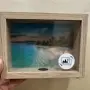 Дървена касичка с фоторамка нова, shadow box, снимка 1