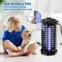 Електрическа лампа против насекоми, 18 W, UV 365 nm и решетка 4200 V, снимка 2