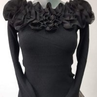 Най-ниска цена!Уникална блузка с къдрички, снимка 1 - Блузи с дълъг ръкав и пуловери - 30697446