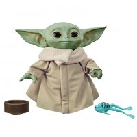 Star Wars The Mandalorian Фигурка бебе Yoda 19 см със звуци Hasbro F1115, снимка 3 - Фигурки - 38094413