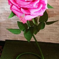 Огромни цветя от креп хартия - идеален подарък!!!, снимка 1 - Декорация - 39945941