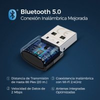 Mpow ® Bluetooth USB адаптер 5.0 USB донгъл, ниска консумация на енергия, снимка 4 - Други - 42535712