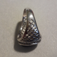 Сребърен пръстен с оникс, снимка 3 - Пръстени - 36457283