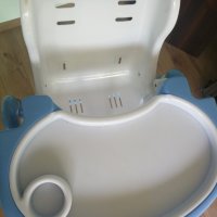 Столче за хранене, използвано, син цвят с колелца, снимка 7 - Столчета за хранене - 29869544