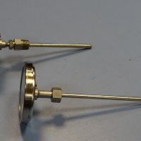 индустриален термометър NUOVA FIMA Ø110mm G 1/2 KL 1 0/+80/+200°C, L130-280mm, снимка 6 - Резервни части за машини - 35490870