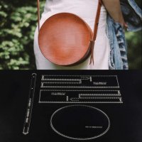Шаблон за кръгла чанта, кожарска, сарашка кройка, , снимка 2 - Други инструменти - 31449119