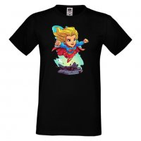 Мъжка тениска DC Super Girl Star Wars Игра,Изненада,Подарък,Геймър, , снимка 3 - Тениски - 36808460