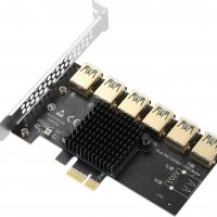 Адаптер от 1 към 6 PCI-E слота USB 3.0, снимка 1 - Други - 37377745