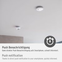 Brennenstuhl Connect WiFi  Интелигентен детектор за дим и топлина, снимка 5 - Друга електроника - 42399691