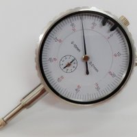 Индикаторен часовник 0-10 мм. / 0.01 мм. , снимка 1 - Други инструменти - 29260349