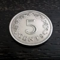Монета - Малта - 5 цента | 1976г., снимка 2 - Нумизматика и бонистика - 29305003